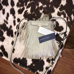 NWT Rebecca Minkoff leather fringe crossbody purse